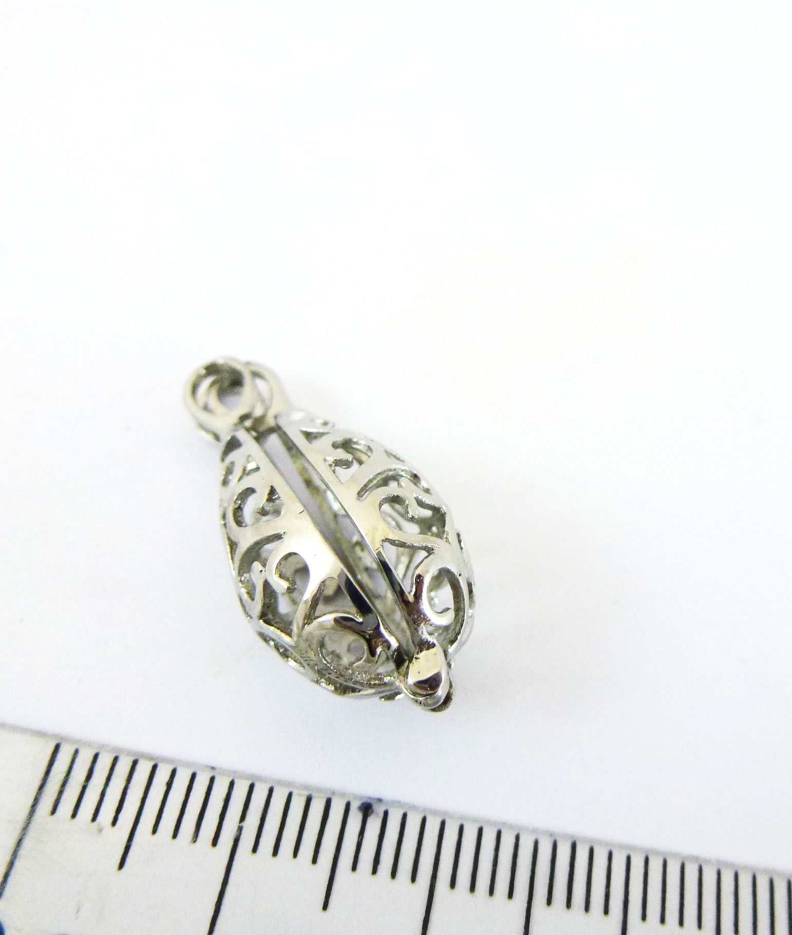30MM不鏽鋼單孔鏤空對開水滴