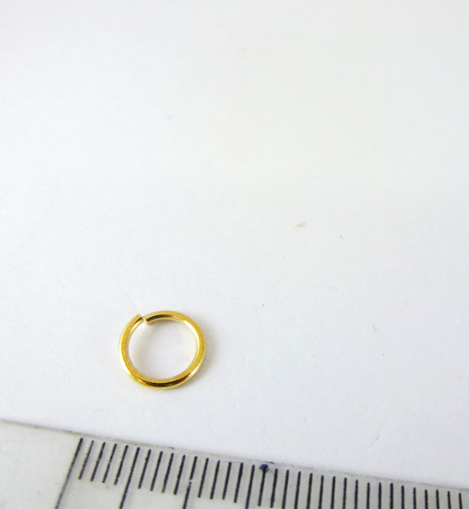 1.0x8mm銅鍍金色單圈