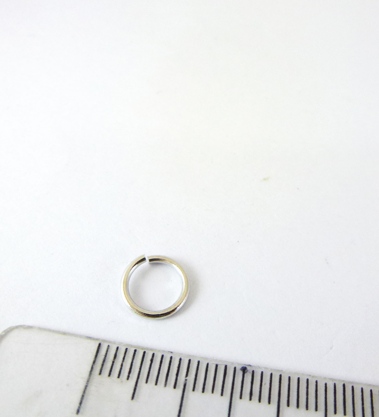 1.0x8mm銅鍍正白K單圈
