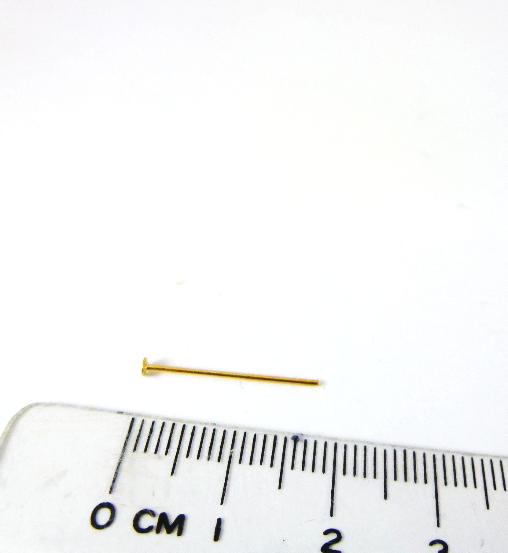 銅鍍金色T針-0.7x18mm