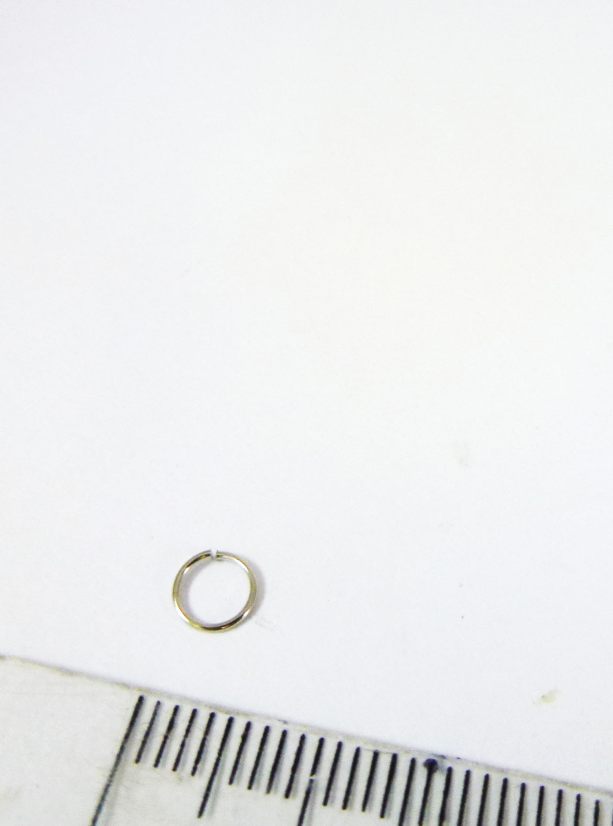 0.5x5mm鐵鍍白K色單圈