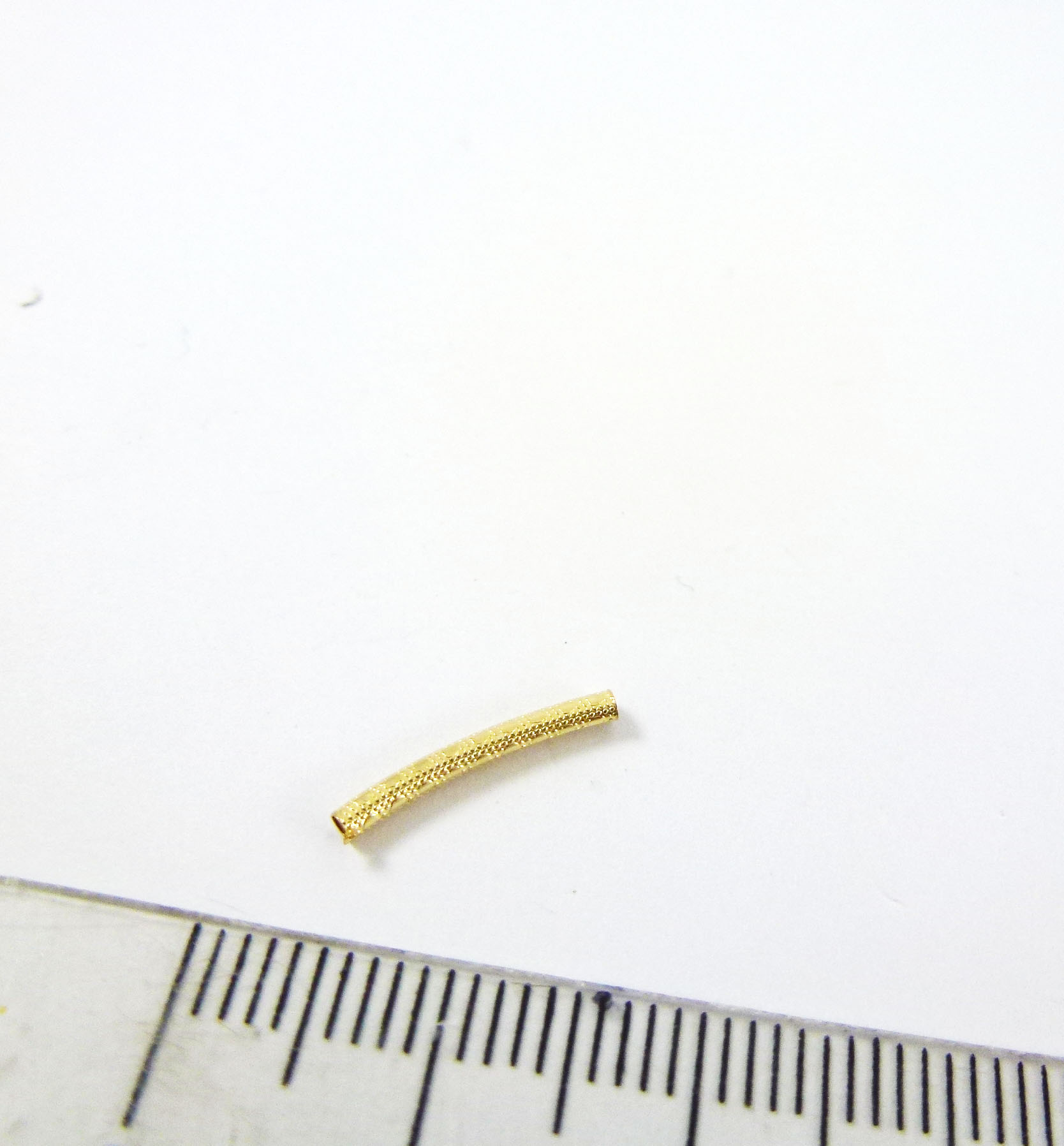 1.5x13mm包14K金點狀彎管