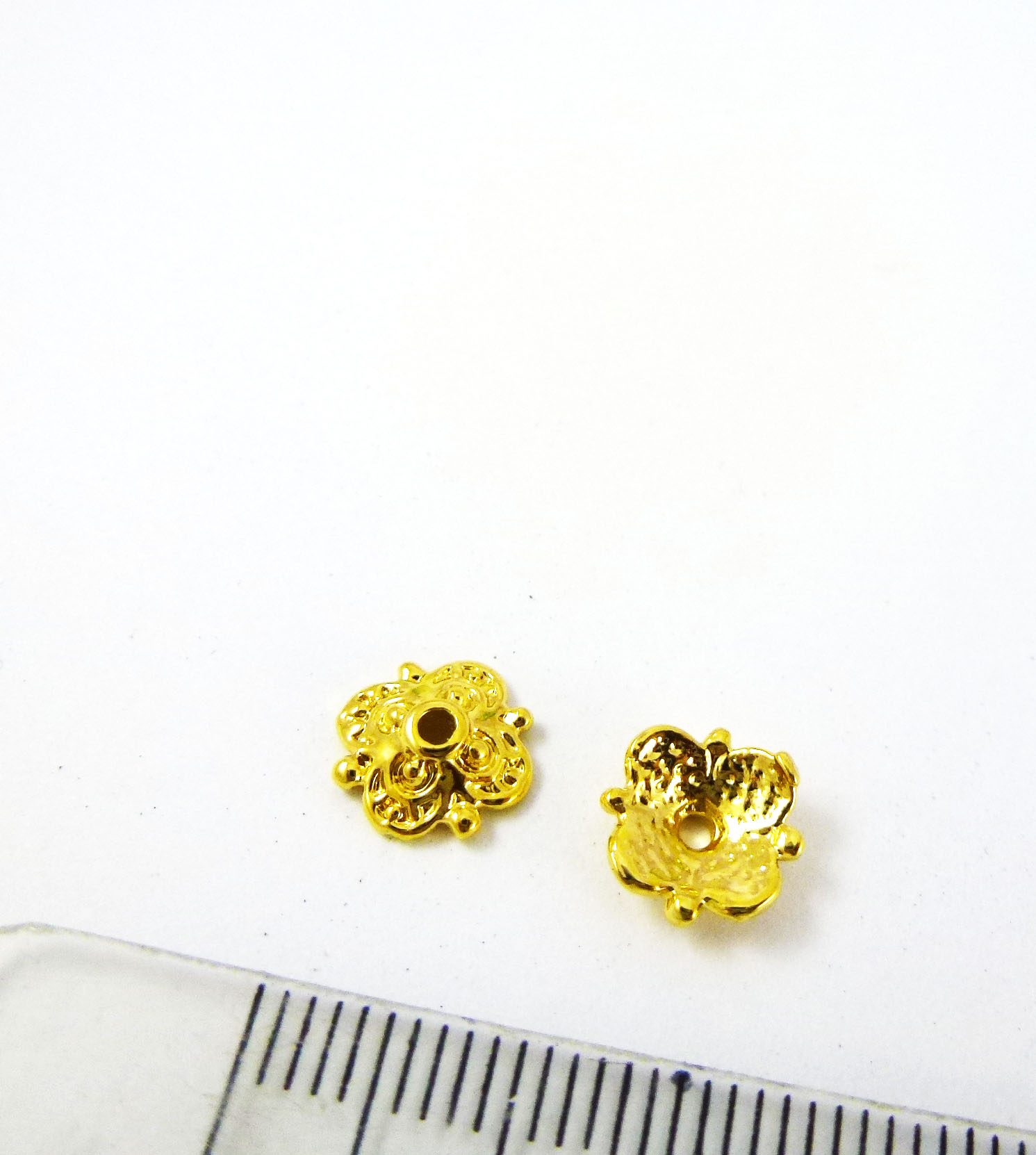 8mm銅鍍金色圓角方形帽蓋