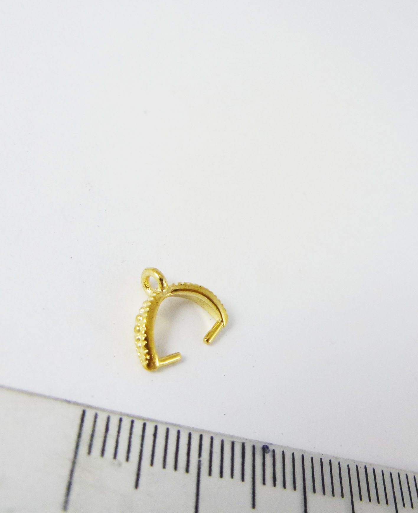 7mm銅鍍金色爪形刻紋直洞夾頭