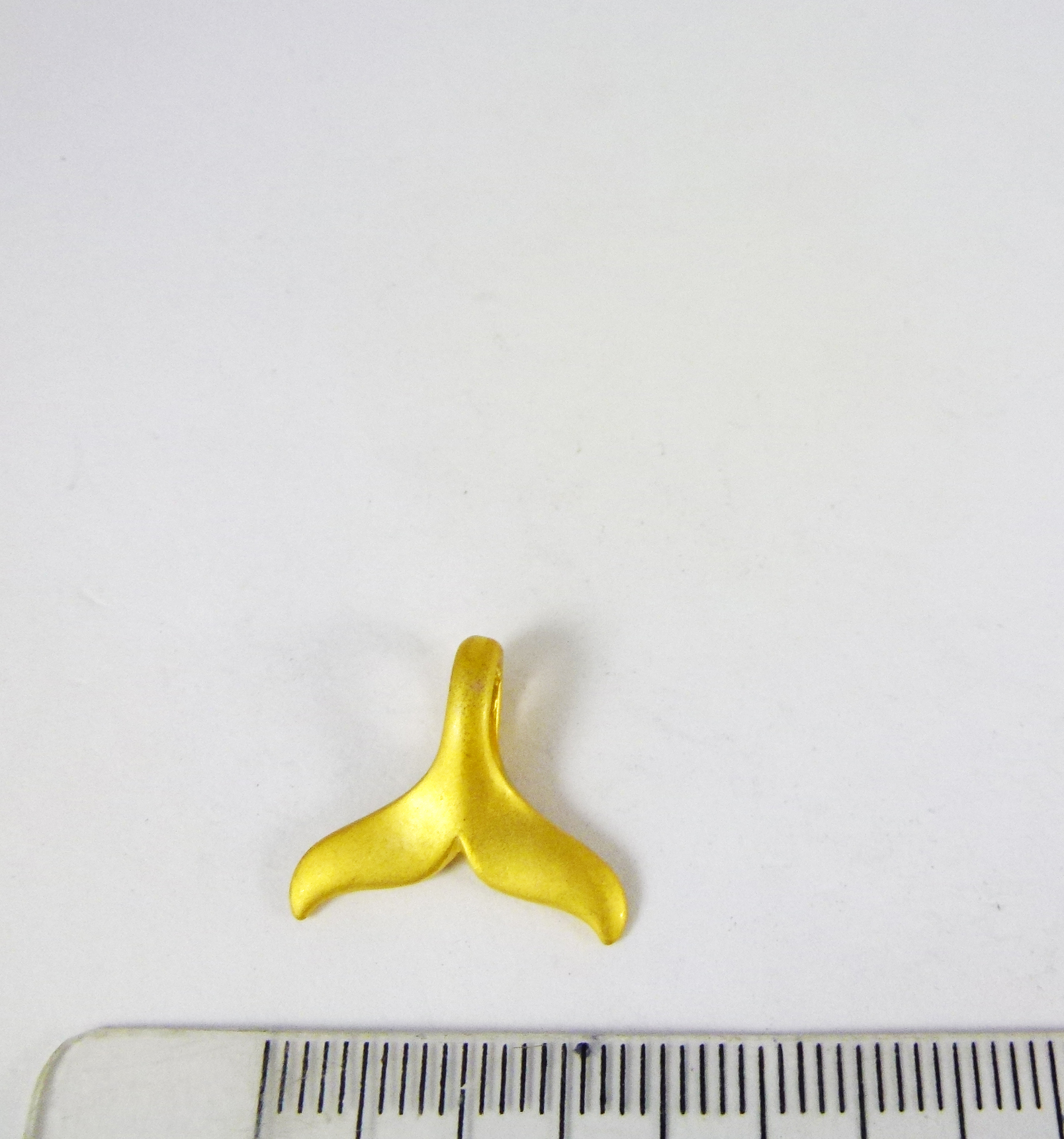 18mm銅鍍霧金橫洞魚尾巴