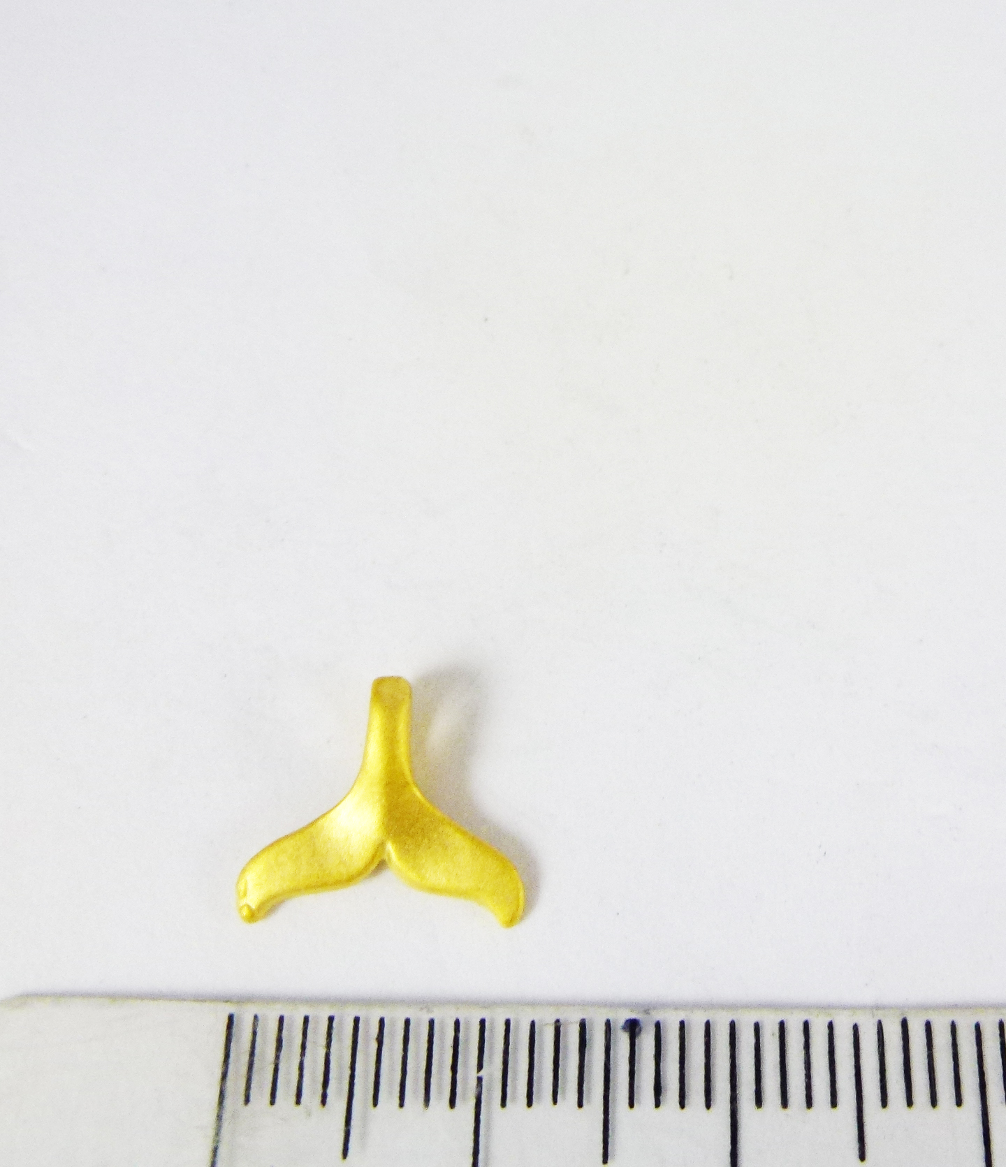 12mm銅鍍霧金橫洞魚尾巴