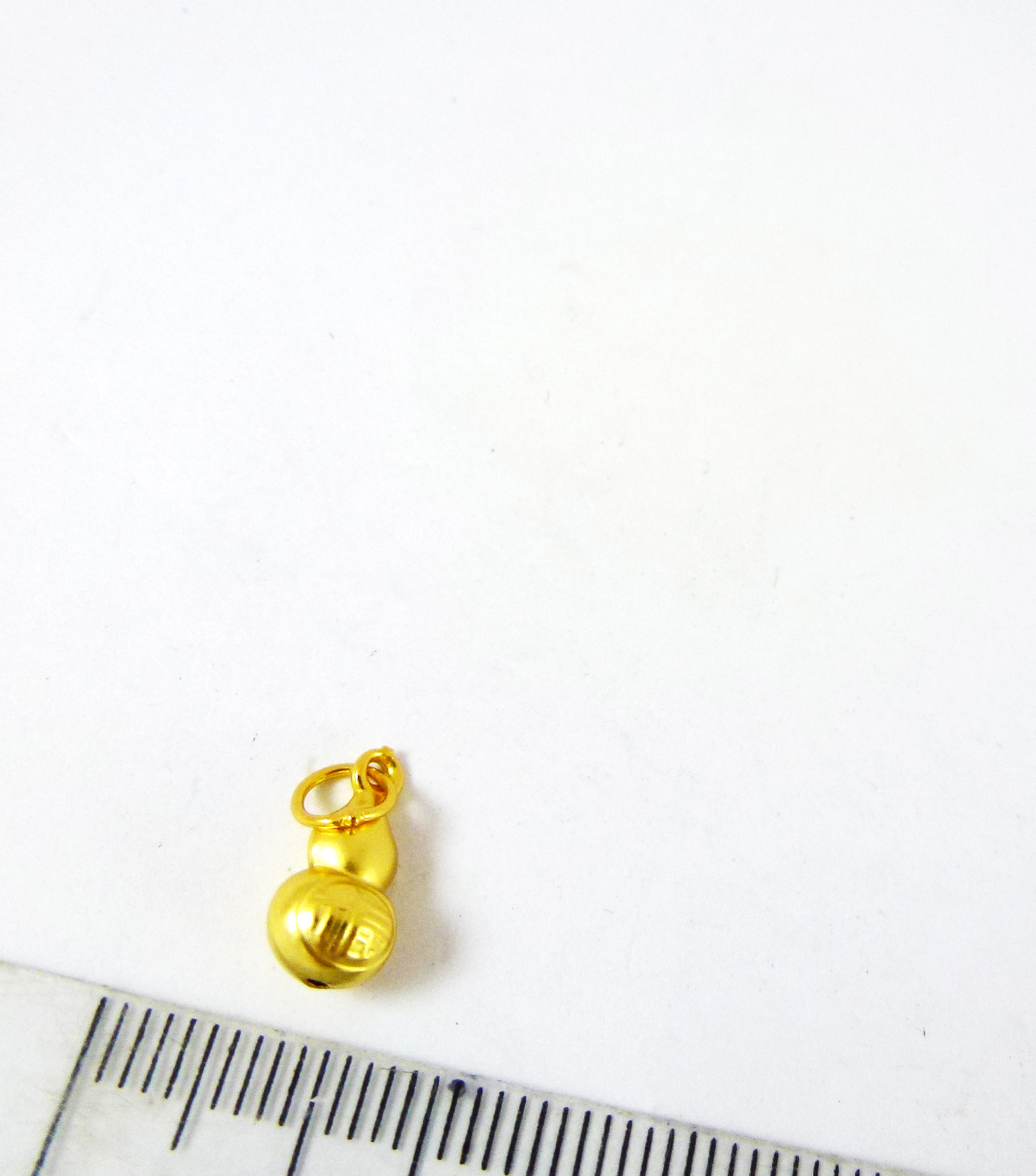 10mm純銀鍍金色葫蘆