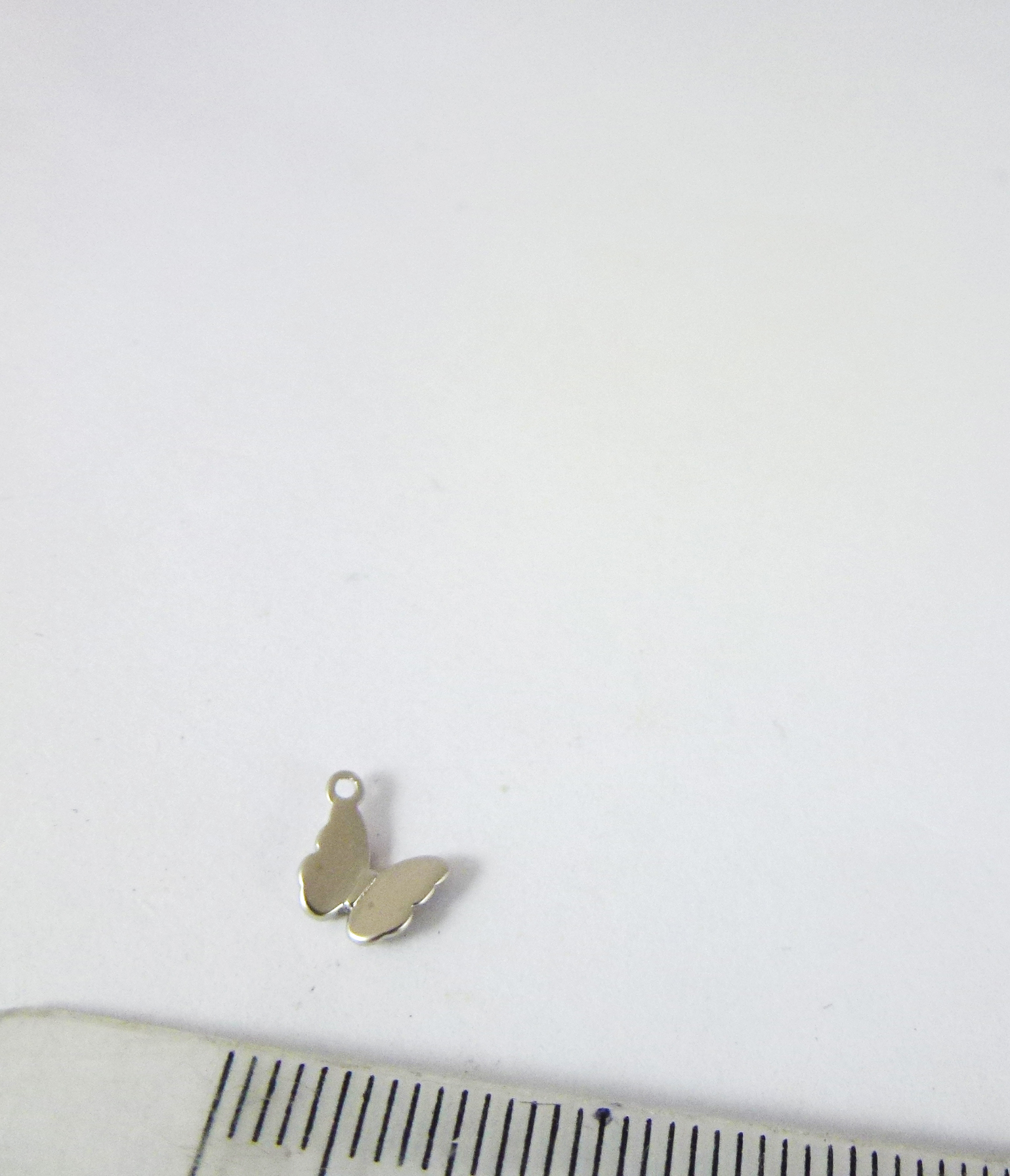 銅鍍霧銀單孔蝴蝶