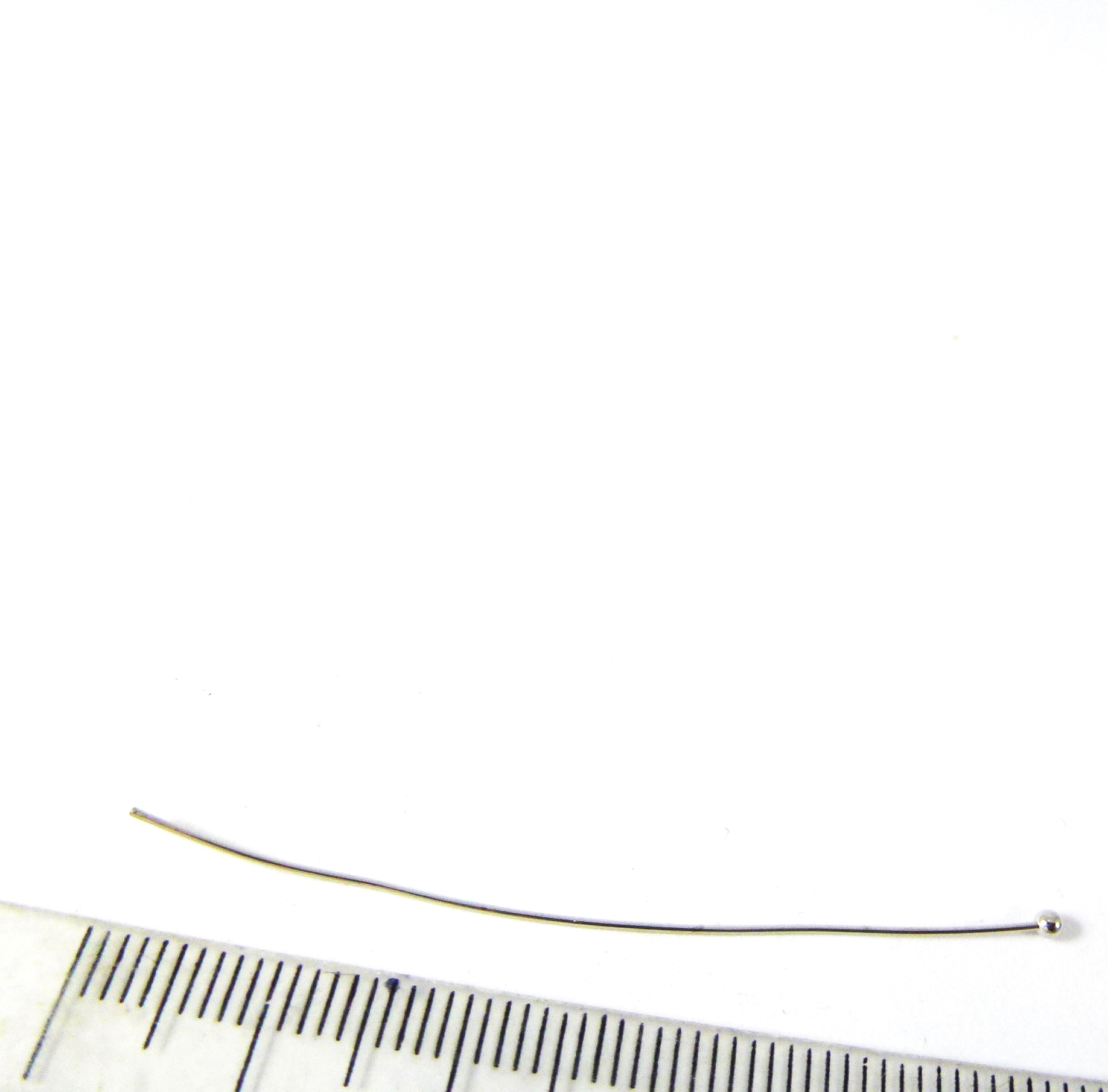 0.5x50mm 銅鍍白K珠針
