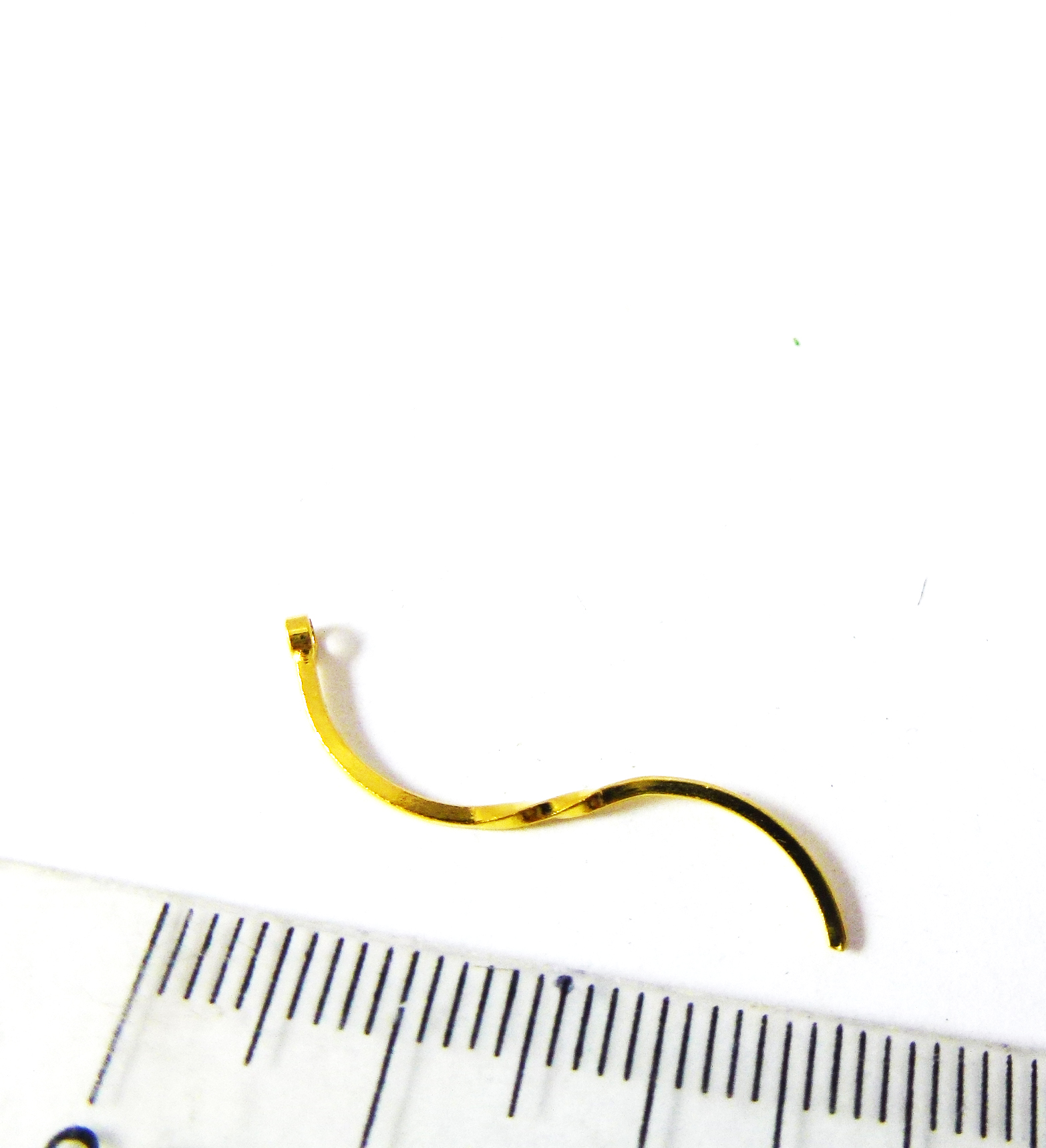 26mm銅鍍金單孔中段螺紋S形