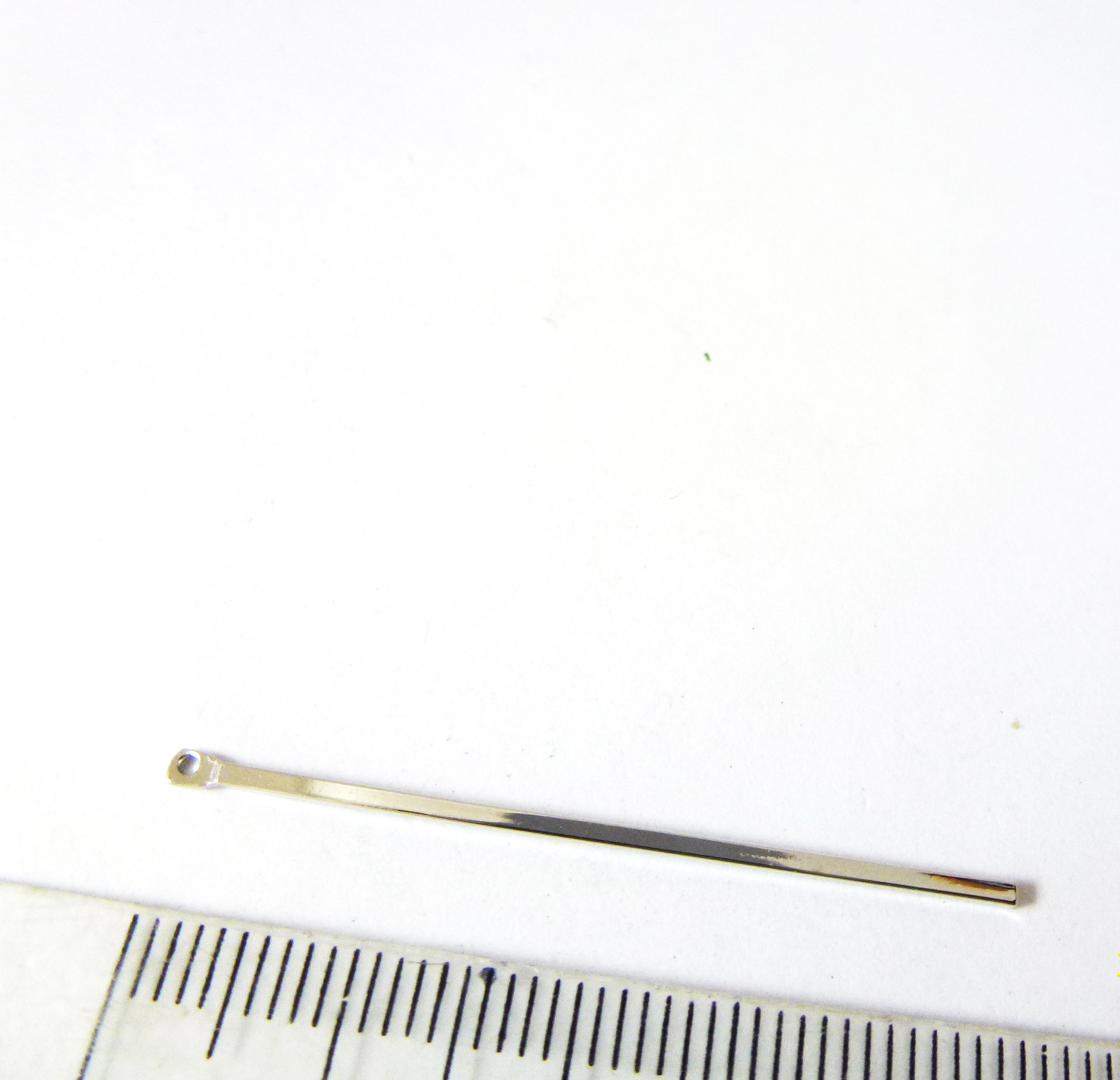 38mm銅鍍白K單孔方形柱