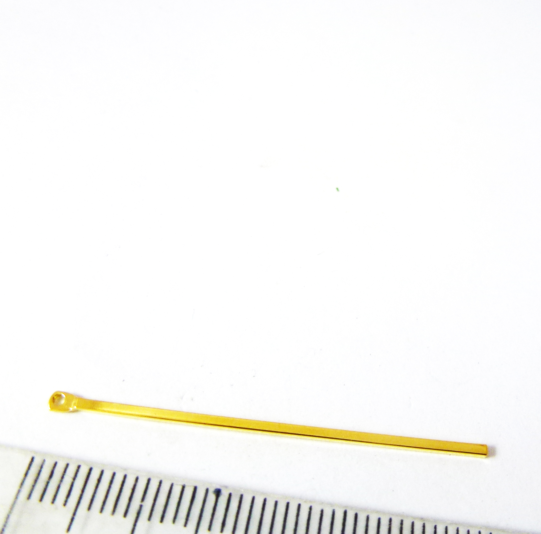 38mm銅鍍金色單孔方形柱