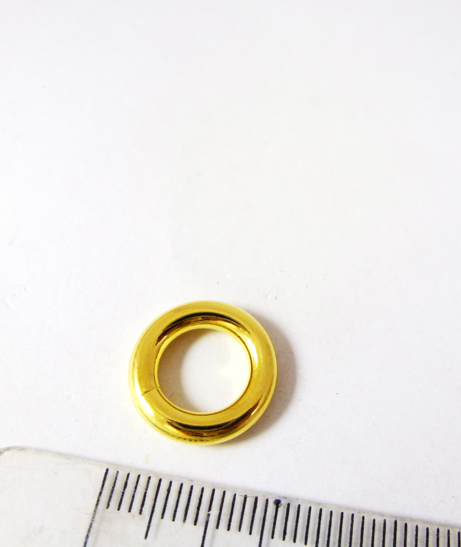 15mm銅鍍金色厚圓圈