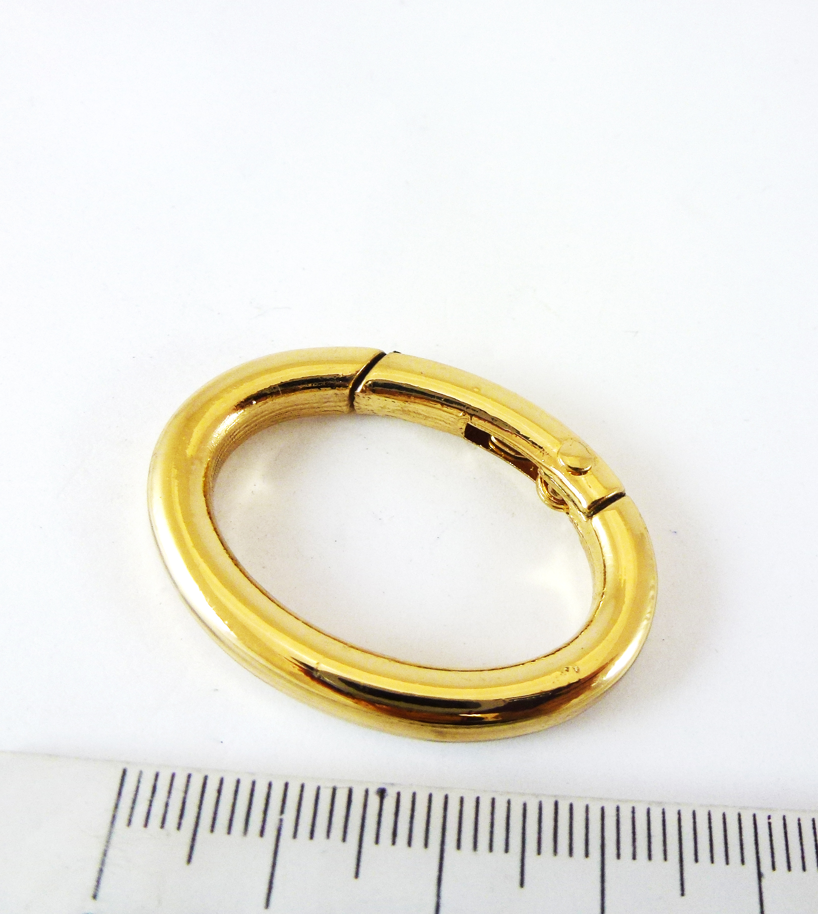 38X28mm鋅合金鍍金拋光橢圓形鉤