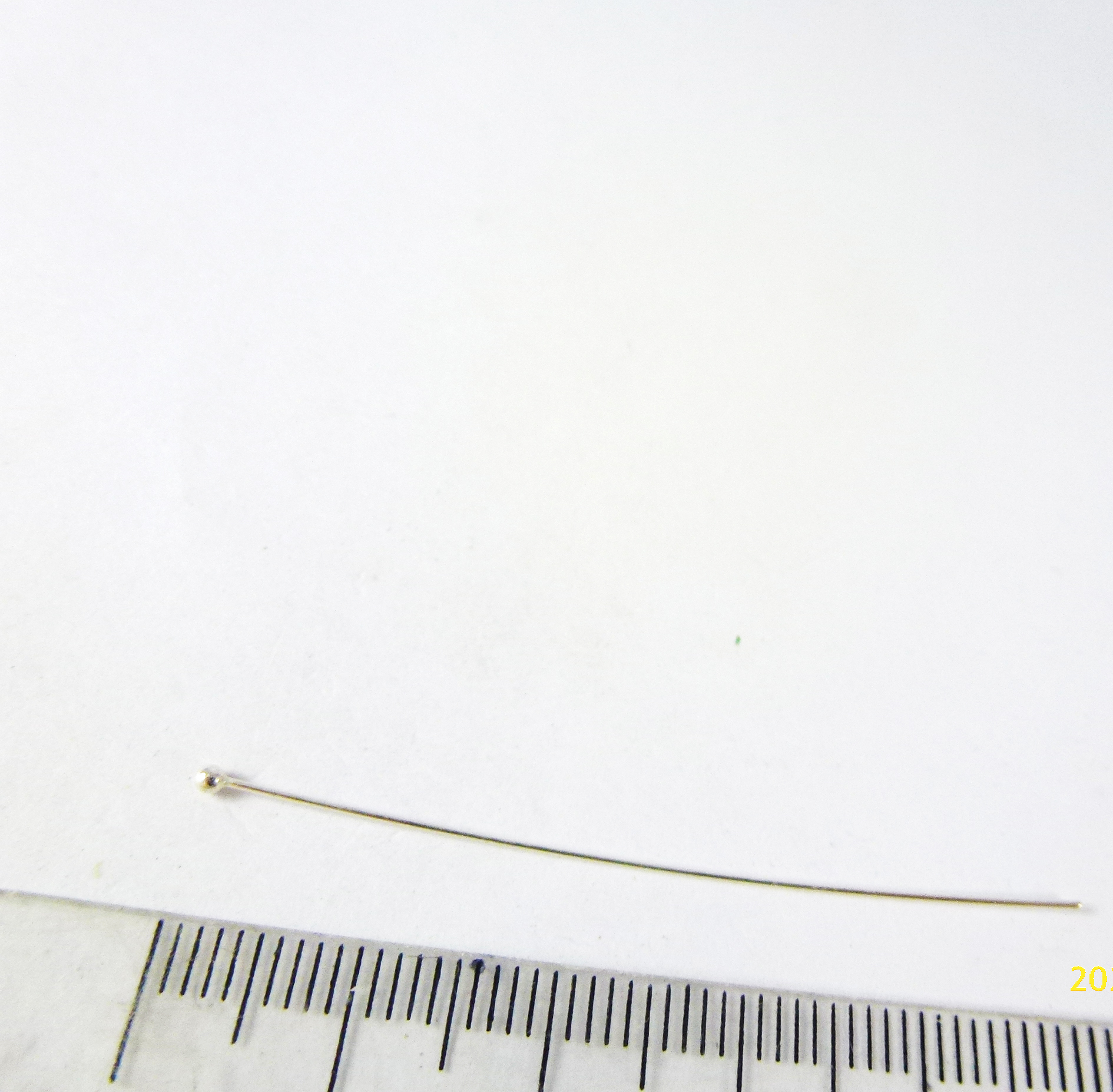 0.5X50mm純銀珠針