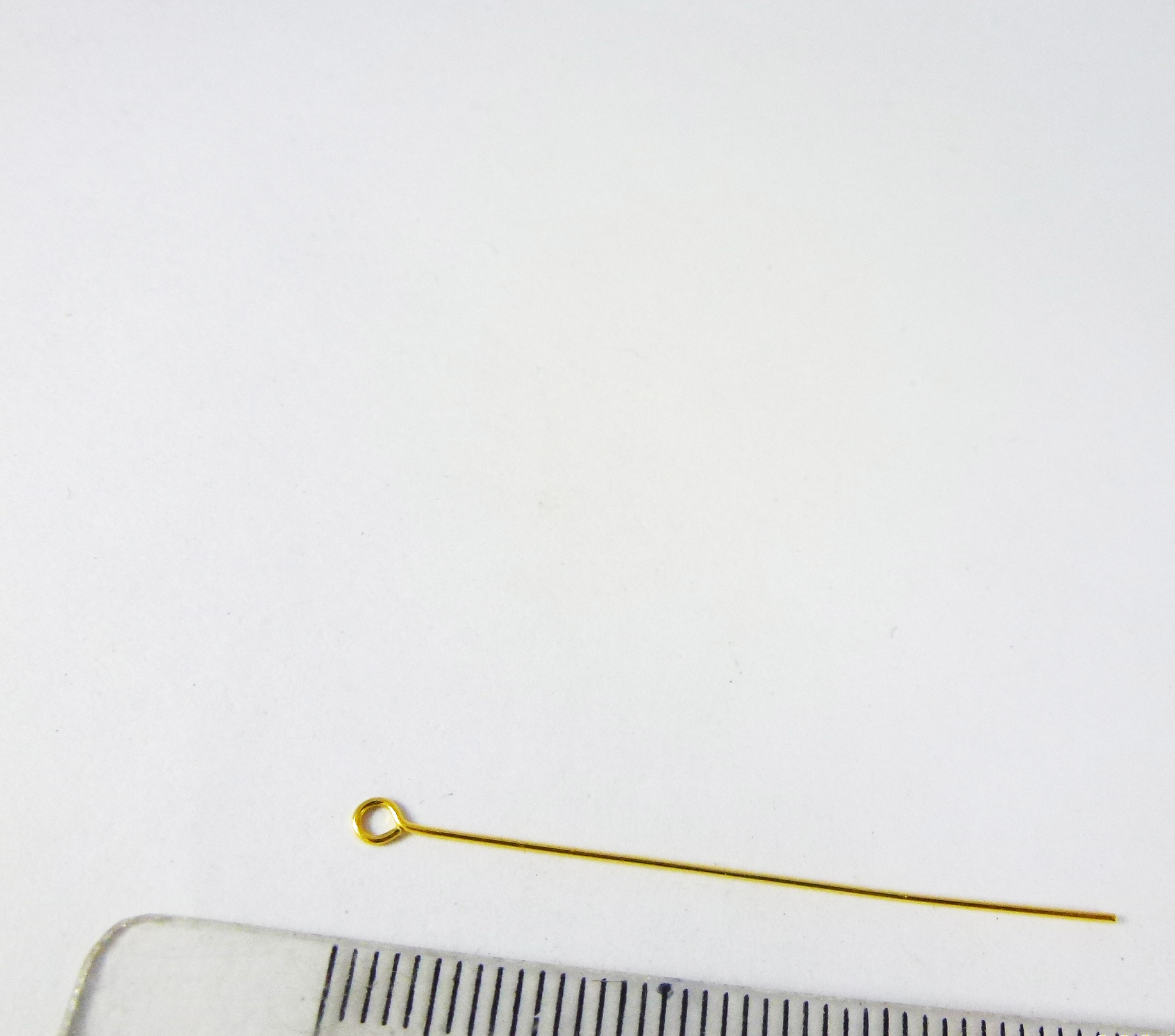 0.5X40mm純銀鍍金色九針