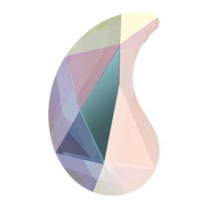 6X3.7mm佩斯利花紋X形-白彩